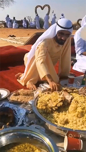 动态GIF：迪拜土豪日常生活，太土豪了！