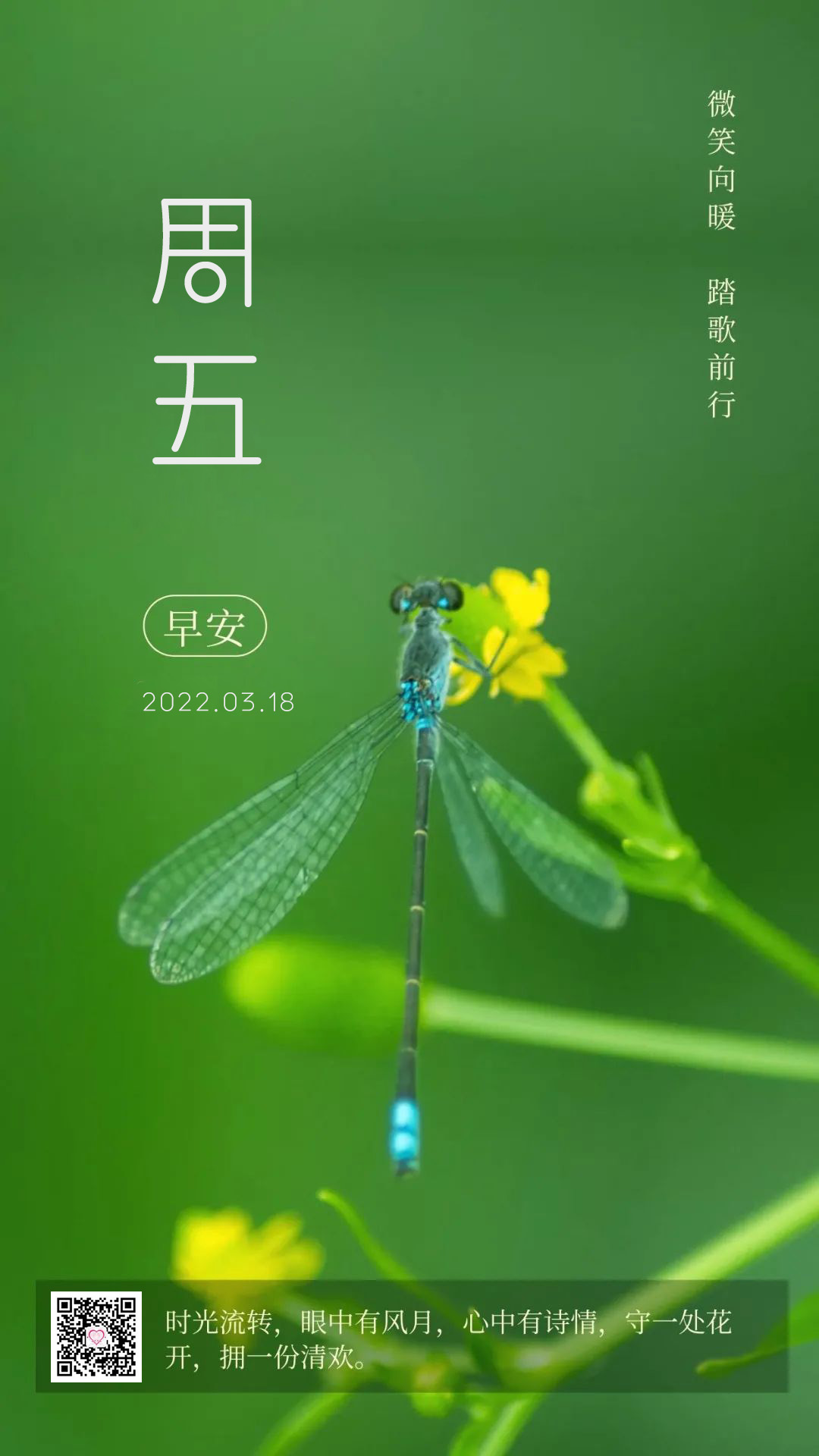 早上好正能量句子语录带图片，所有的可能性，都在你行进的路上
