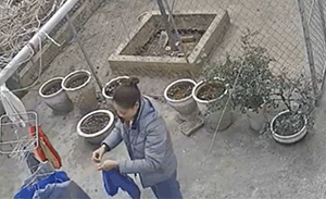 GIF趣图：老公出差回家！老婆力气不小啊！