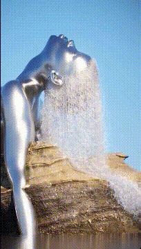 笑疼肚子的GIF：当鸵鸟看上了你，感受这凶猛的爱意吧！