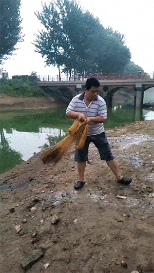 爆笑动图图片：言传身教不如下场示范