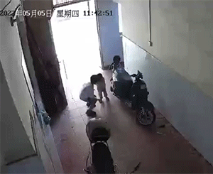 精彩动态图：不报警是不想上电视，结果