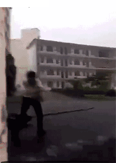 搞笑GIF：啊这……100%杀灭病毒！