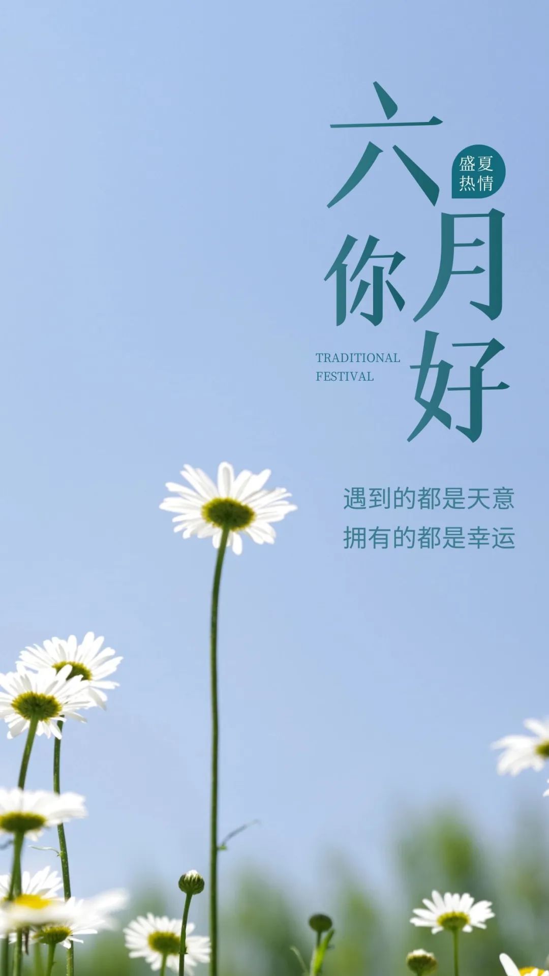 6月你好图片配图高清唯美简单带字，六月朋友圈抖音文案短句语录