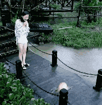 搞笑的GIF动图：这坡度、这颜色，不科学啊！