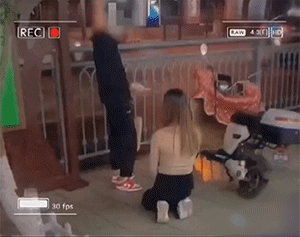 搞笑的GIF动图：这坡度、这颜色，不科学啊！