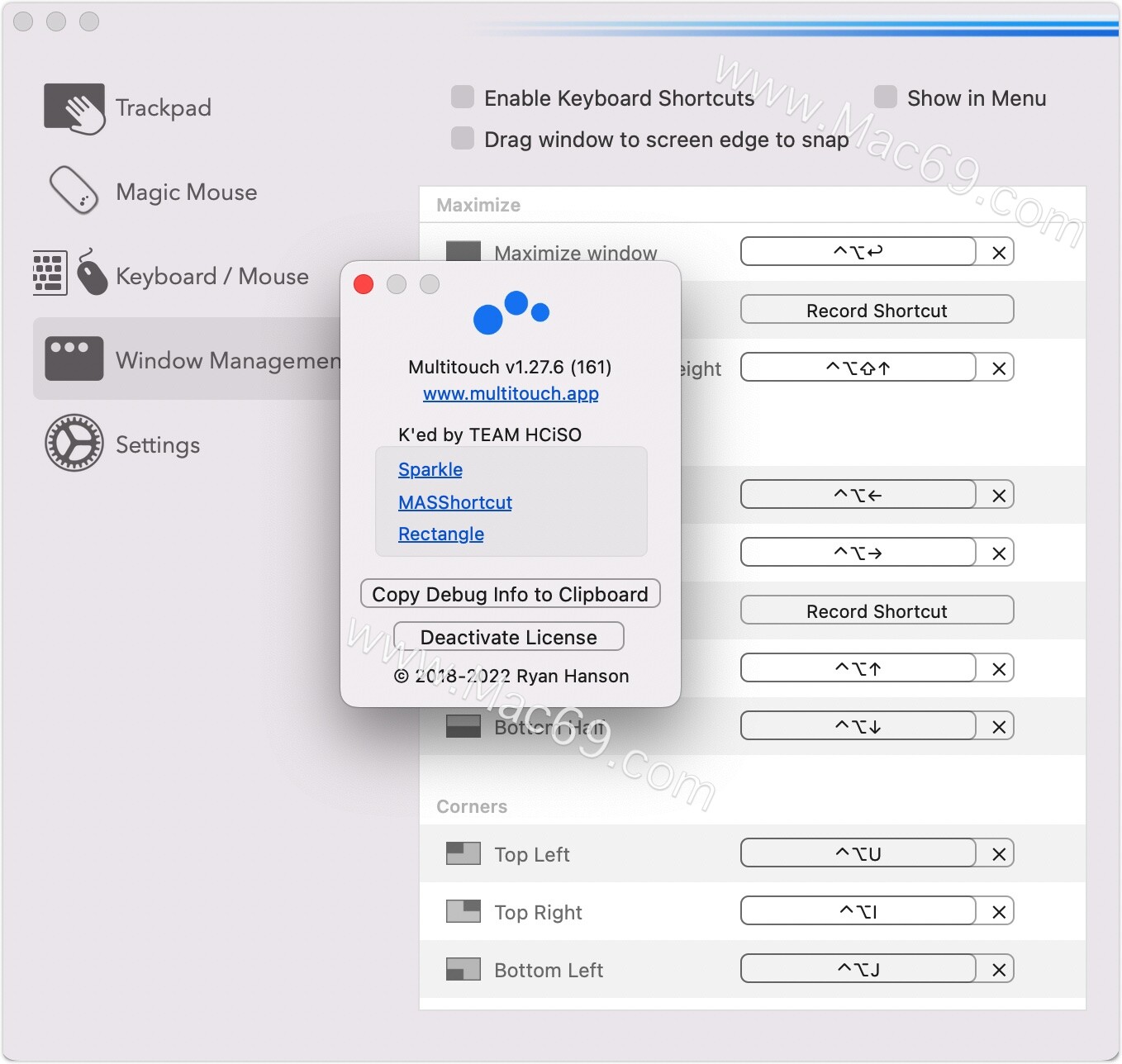 多點觸控手勢增強軟體Multitouch for Mac